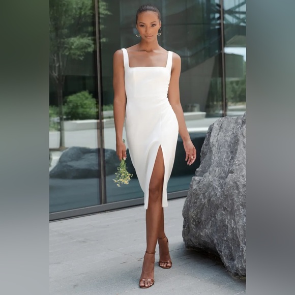 Jenny Yoo, BRAND NEW, NEVER WORN, Size Small/6, Little White Dress 🤍 - Picture 11 of 12